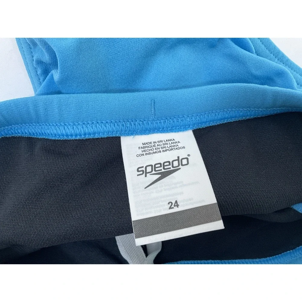 NWT Men's Speedo Vibe Collection Eco Endurance Brief Swim Trunks Picton Blue 24